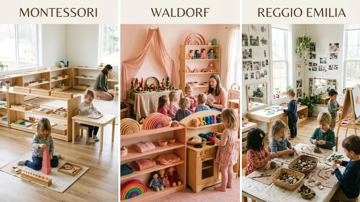 The Difference Between Montessori, Waldorf, and Reggio Emilia"