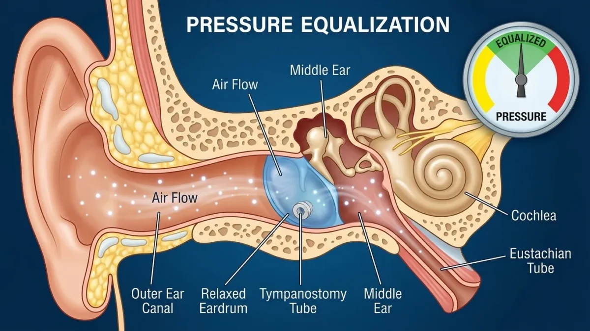 How Do Ear Tubes Work in Ears to Equalize Middle Ear Pressure