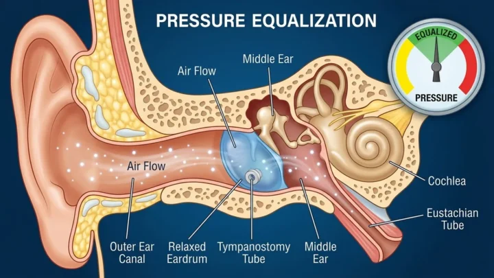 How Do Ear Tubes Work in Ears to Equalize Middle Ear Pressure