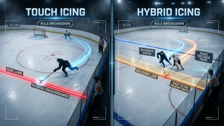 How Does Hybrid Icing Work in Hockey: Rules, Faceoff Dots, and Calls"