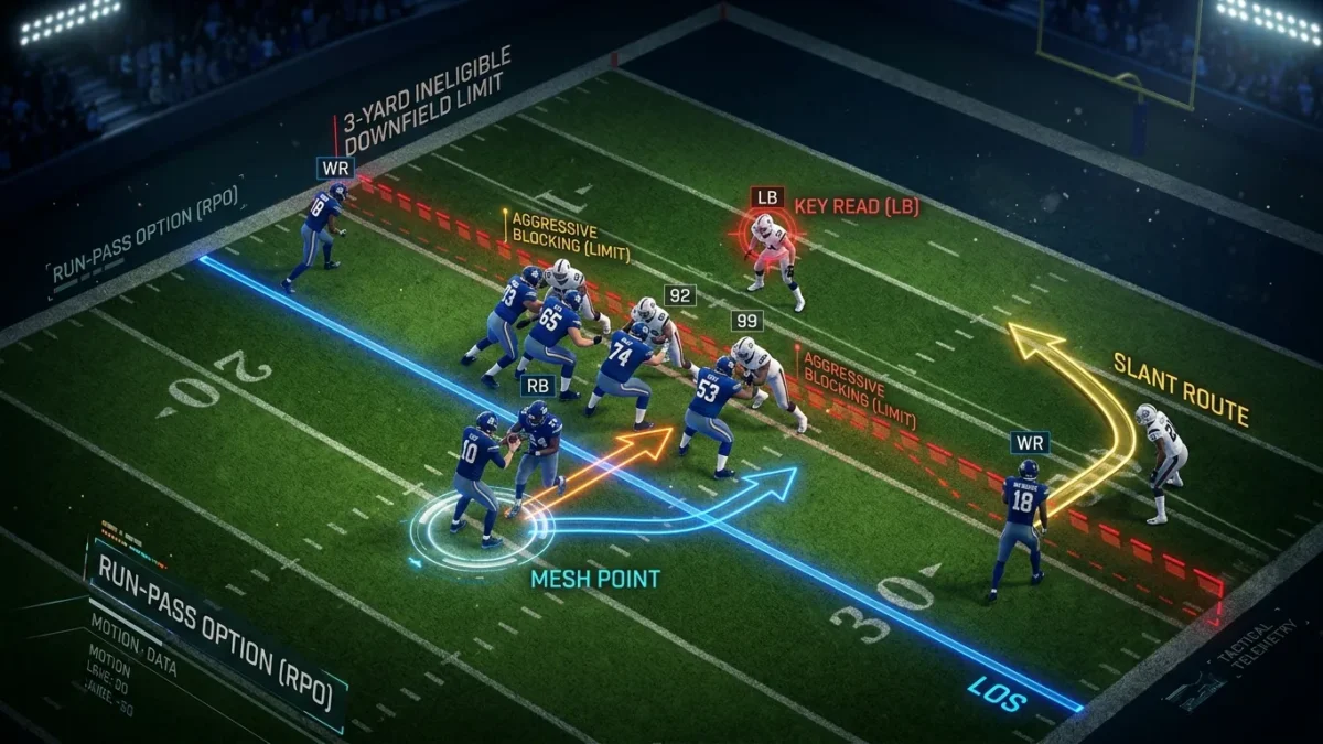 Ineligible Receiver Downfield Rule: How RPO Concepts Challenge Football Officiating