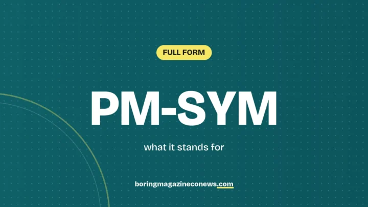 The letters PM-SYM on white tiles over a dark green background, labelled Full Form"