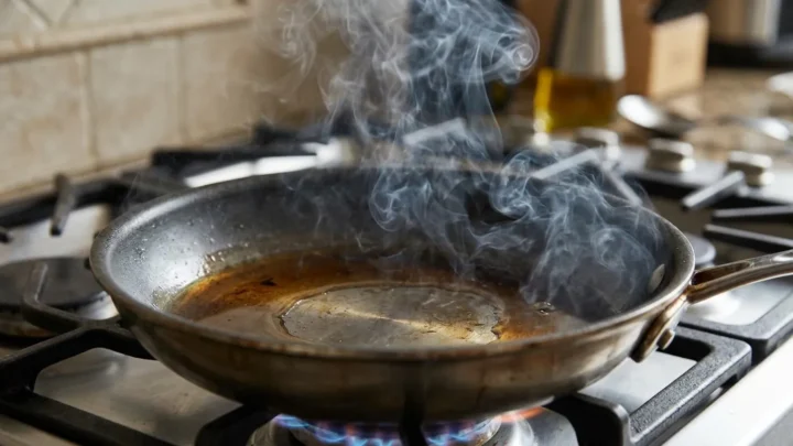 What Happens When Cooking Oil Smokes Chemically in Your Pan